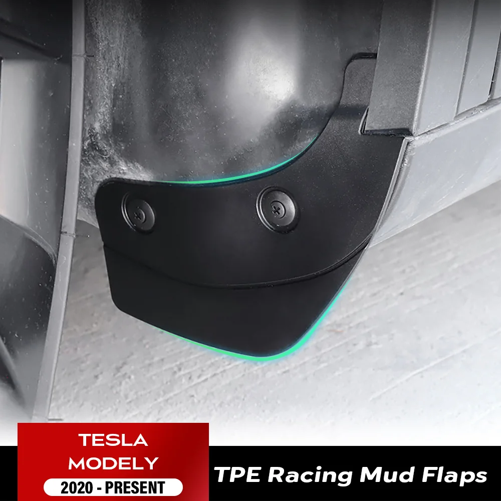 

For Tesla Model Y 2021 2022 2023 Rear Wheel Mud Flaps Car Modification Accessories Splash Guards Mud Fenders Kit
