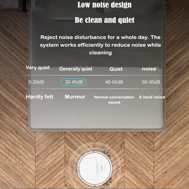 Robotic Vacuum and Mop Combo USB Rechargeable Quiet Cleaning Sweeper Robot 75 Min Runtime for Home Floor Washing Carpet Pet Hair 4