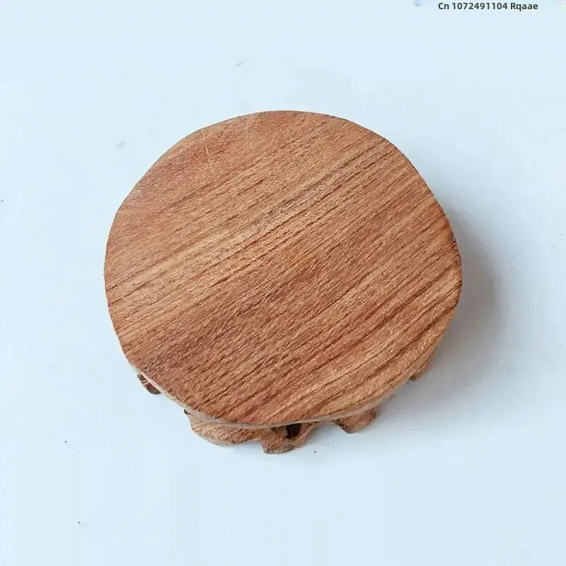 Mini Wooden Plant Shelf Flower Pot Sorting Table Log Lathe Plant Scaffold Flowerpot Holder Standing Flower Base Tea Set Pedestal