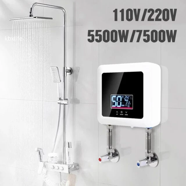 New 110V Electric Tank Mini Instant Hot Water Heater Bathroom Kitchen 1500w  8L