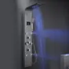 LED Lights Shower Panels Tower System 304 Stainless Steel Bathroom Shower Tower Column System Rainfall & Waterfall Shower Head 1