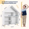 Toy and Book Organizer for Kids Wooden Storage Display Cabinet Bookshelf w/6 Open Shelves for Playroom, Classroom, Living Room 3