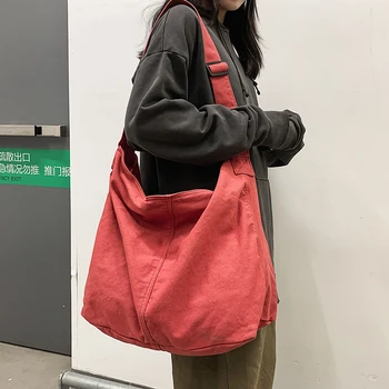 HOCODO nuove borse per le donne 2022 borsa a tracolla in tela moda borse di grande capacità borse da viaggio Casual femminili borse a tracolla morbide