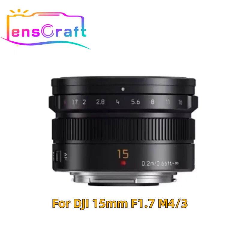 New Original DJI 15mm F1.7 M4/3 Mount Lens For Panasonic Wide