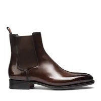 New Chelsea Boots Men Shoes PU Brown Fashion Versatile Business Casual British Style Street Party Wear Classic Ankle Boots - Image 3
