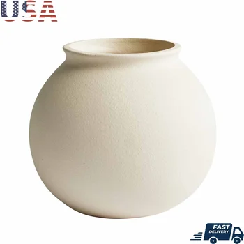 Matte Ceramic Round Vase 1