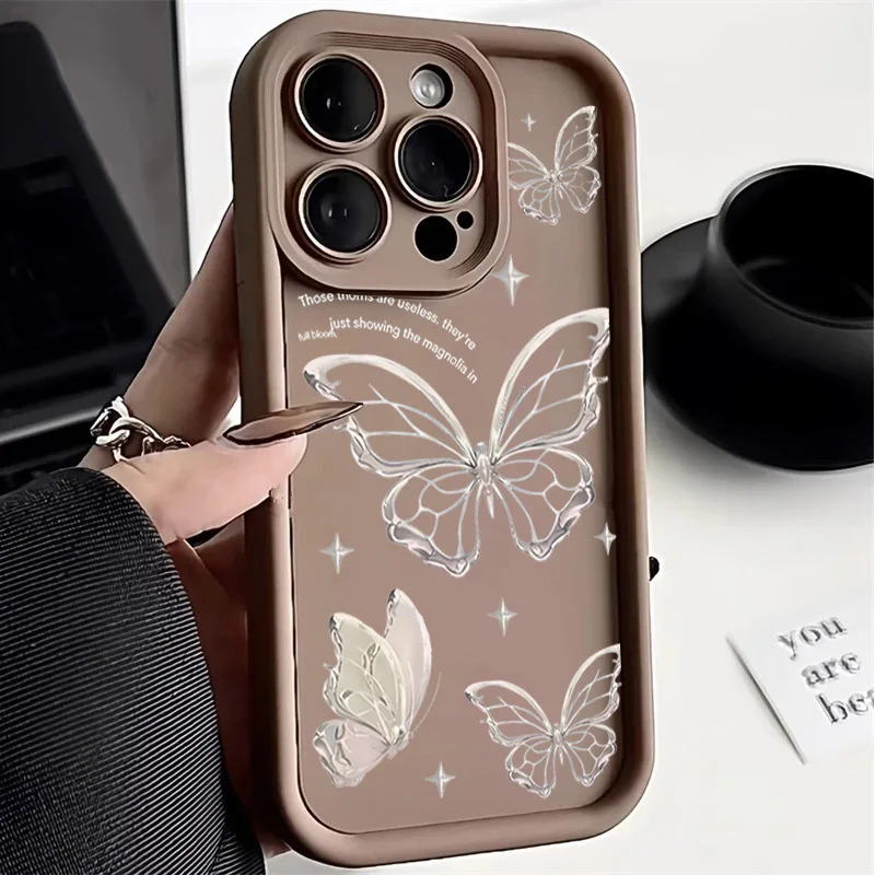 Elegant Abstract Line Butterfly Case – Stylish Protective Cover