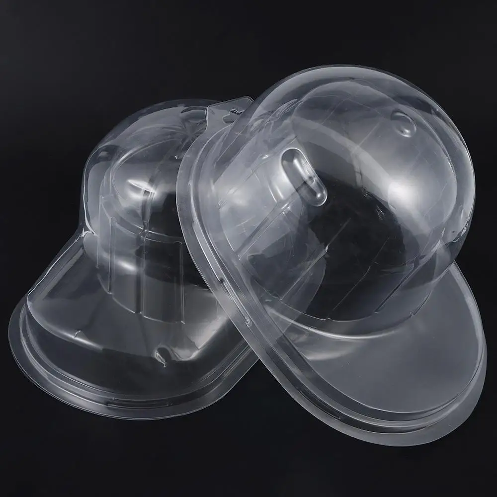 PVC Baseball Cap Display Box Dust-proof Curved Hat Storage Plastic Transparent Cover Flat Brim Hat Display Case 2