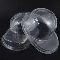 PVC Baseball Cap Display Box Dust-proof Curved Hat Storage Plastic Transparent Cover Flat Brim Hat Display Case 2