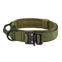 Pet Products Outdoor Tactical Dog Collar Metal Buckle Breathability Nylon Collar Medium and Large Dog Training Neck Collar Dog 5