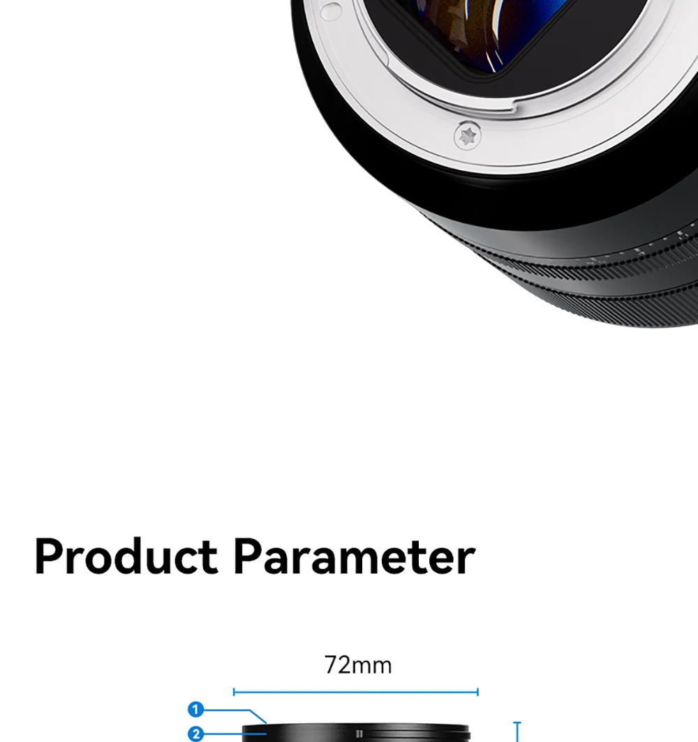 7artisans 85mm F1.8 Auto Focus STM Full Frame Large Aperture Prime Lens for Sony