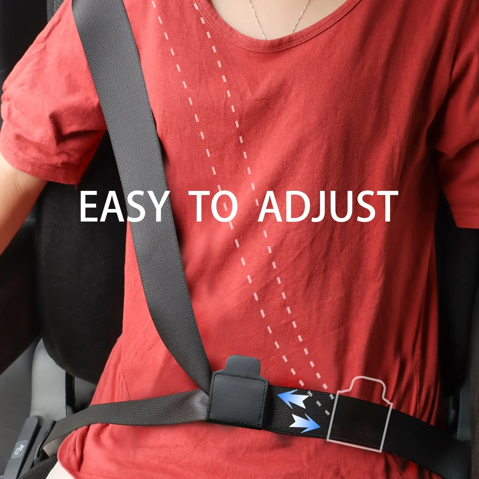 Car Seat Belt Adjuster PU leather Seat Belt Limiter Fixed Clip Anti-stretching Neck Belly Child Protection Car-Styling car accessories seat belt clip seat belt adjuster seat belt protection seat belt protector seat belt stopper car seat belt accessory