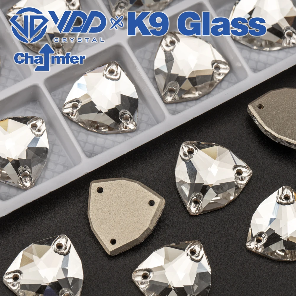 VDD Hochwertiger K9-Glas-Strasssteine zum Aufnähen, Fase, Nähen, klarer Kristall, flacher Stein für Kleidung, Accessoires, Hochzeitskleid – Detail 17