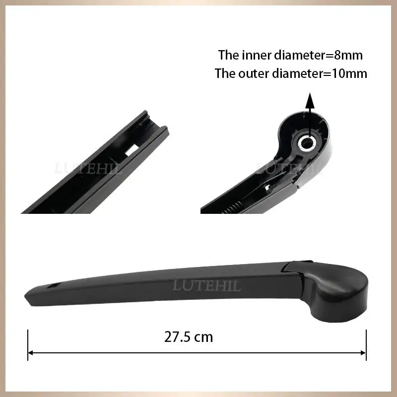 Wiper 11" Rear Wiper Blade & Arm Set Kit For VW Golf 7 Hatchback 2012-2019 2013 2014 2015 2016 Windshield Windscreen Rear Window 3