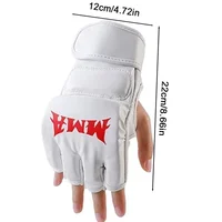 Professional Boxing Training Gloves Half Finger Leather Cushion for Adult Sanda Boxing UFC Training Sandbag Knuckles - Image 6
