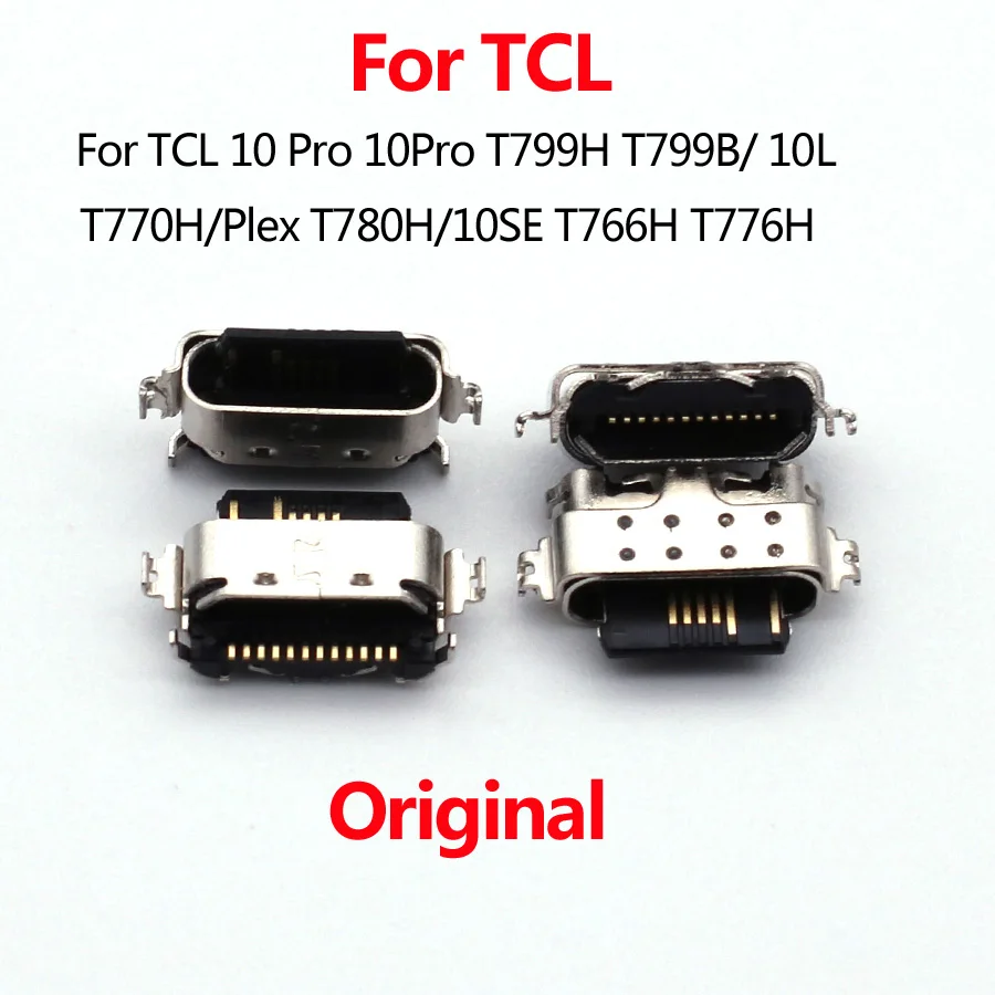 5-20 шт. Micro для TCL 10 Pro T799H T799B/10L T770H/Plex T780H/10SE T766H T776H порт для зарядной USB док-станции Разъем зарядного устройства