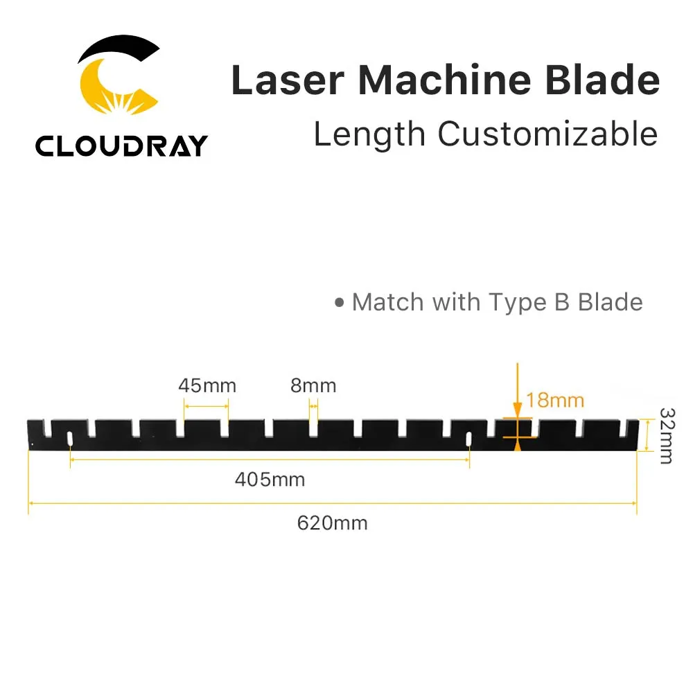 Cloudray Blade Working Table Knife Working Table Aluminum Alloy For CO2 Laser Cutting and Engraving Acrylic Material