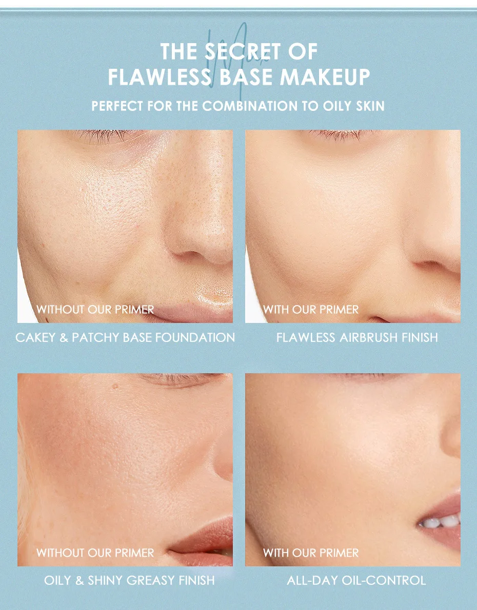 Description Picture 4 of itemFocallure Pore Primer Smooth Skin Surface Cover Oil Control Facial Makeup Face Base Clear Gel Primer