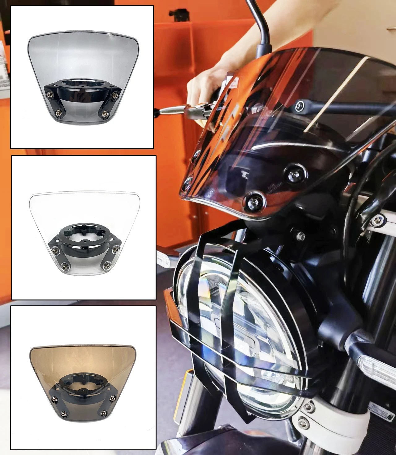 NEWMotorcycleWindshieldForHusqvarnaSVARTPILEN401VITPILEN401