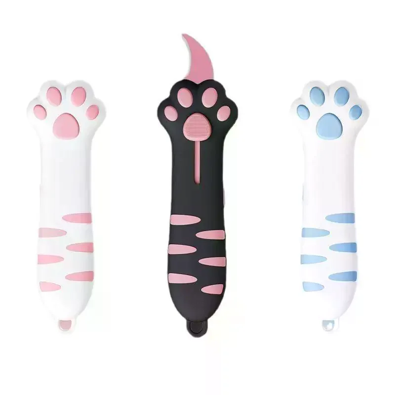 귀여운 고양이 발 모양 미니 휴대용 커터, 창의적인 수제 데코용 종이 커팅 도구, 미술 용품