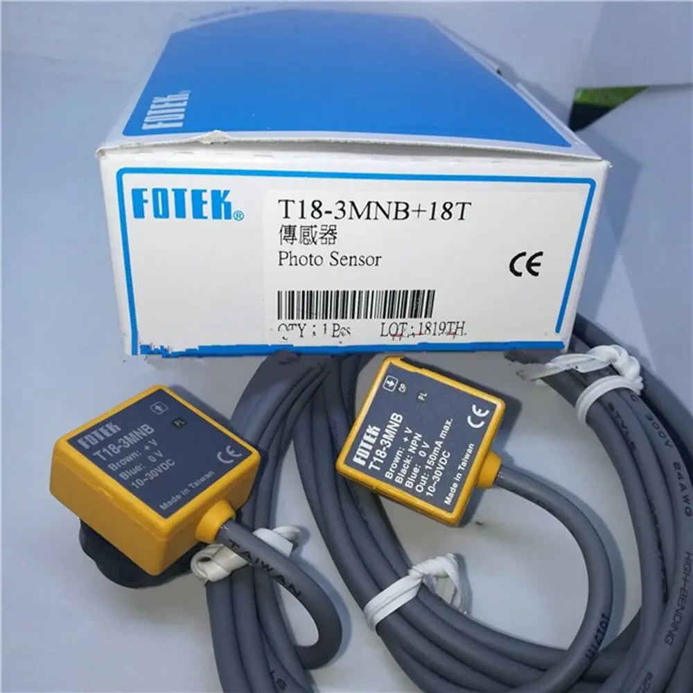 

Фотоэлектрический переключатель FOTEK T18-3MNB + 18T в коробке # QW, 1 шт.