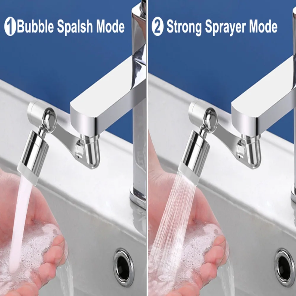 Universal Swivel Faucet Extender Attachment With Air Mixer Bubble Nozzle 22 24mm Adapter For Wash Basin Kitchen Sink 2