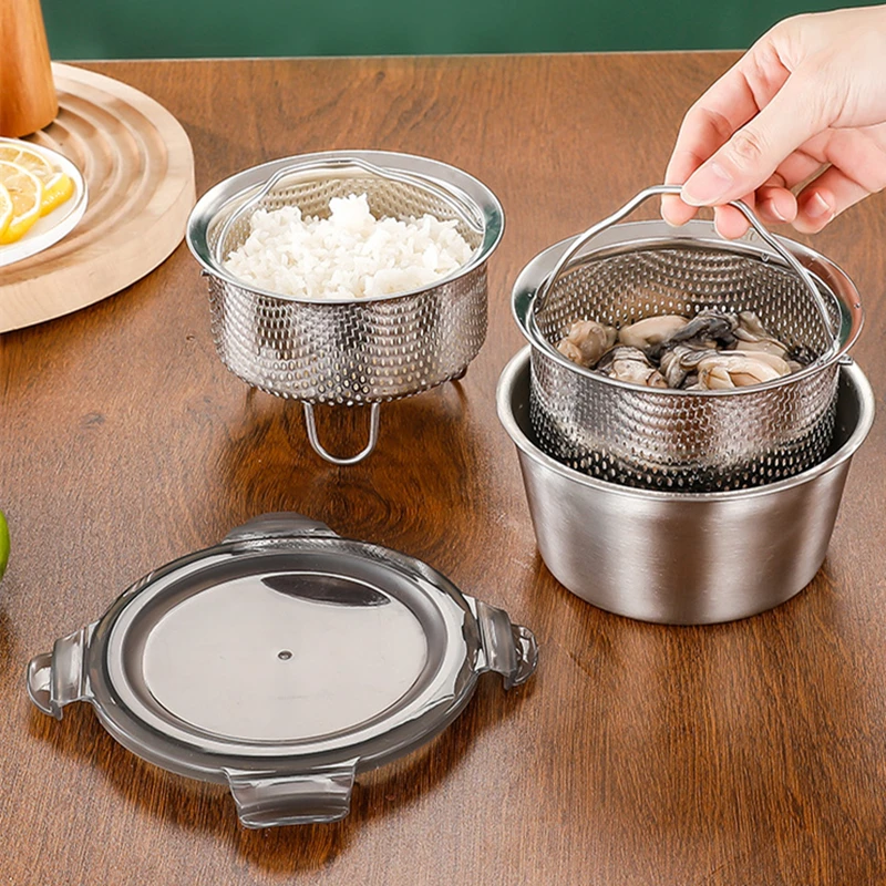 Asddcavvf Tamis à Riz En Acier Inoxydable Bol Passoire à Mailles Fines Grande Passoire En Métal Pour Riz Yogourt Déshydrateur Commercial Compatible Avec Machine Déshydrateur En Acier Inoxydable