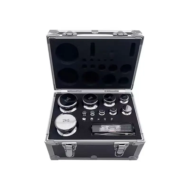 1Mg-200G 23 Buah Set Kit Berat Kalibrasi Timbangan Digital Baja Tahan Akurasi Tinggi Skala Kirschner Kelas Laboratory M1/F2/F1