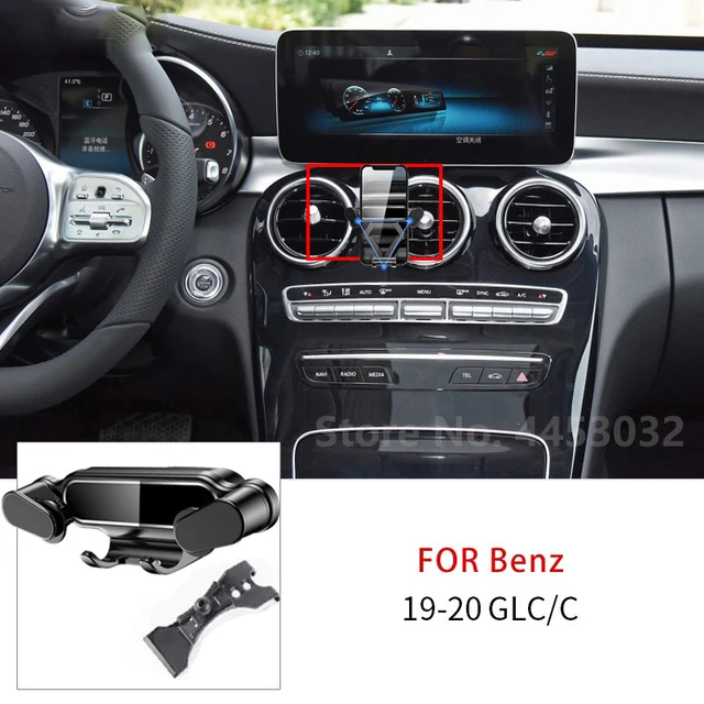 Auto halterung für Mercedes-Benz C-Klasse C 200 W205 2019 2020 2021  Entlüftung Handy halter GPS-Halterung Schwerkraft ständer Zubehör -  AliExpress