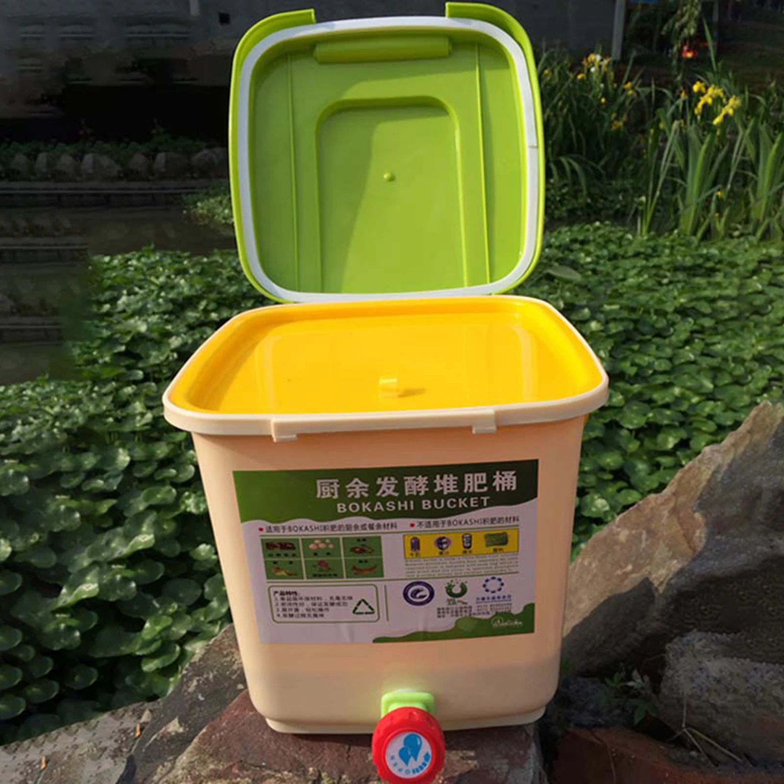 Encimera de contenedores de compostaje de cocina  Compost Bin Mostrador de  cocina-Basura colgante-Aliexpress