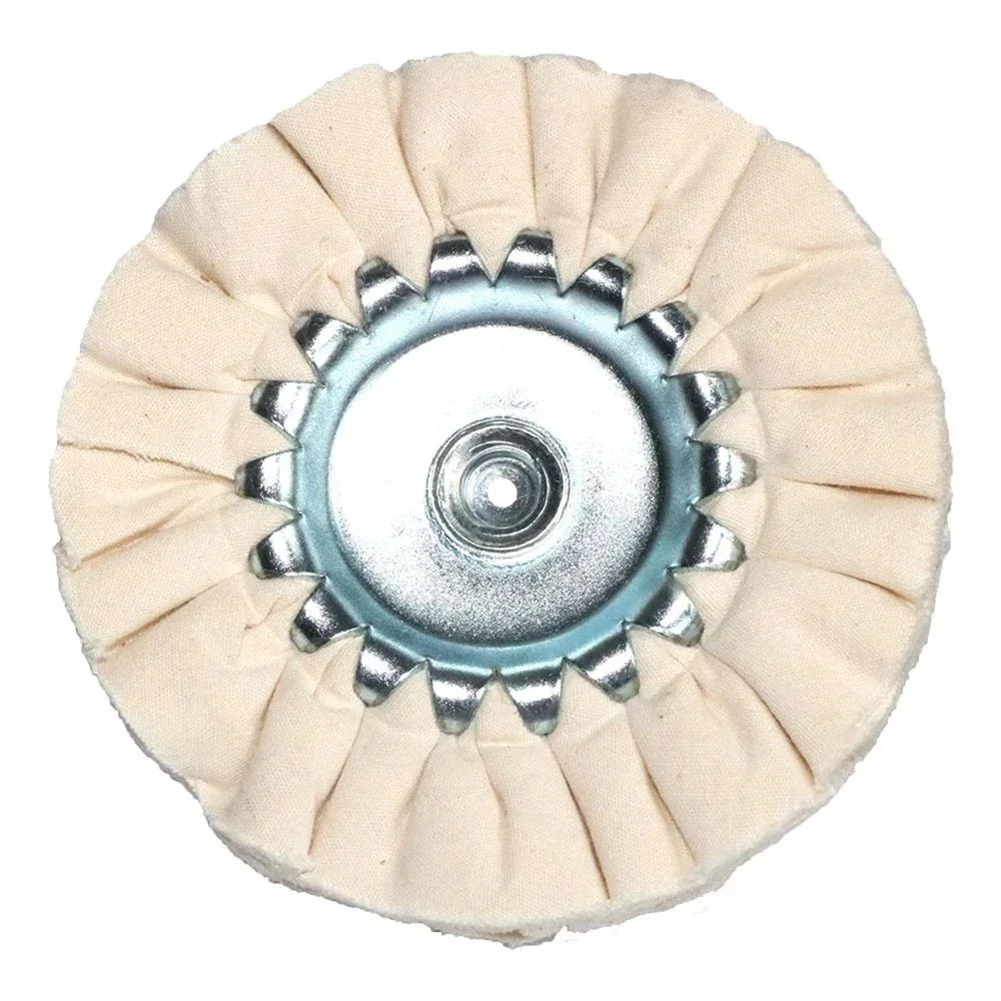 1PC Cotton Airway Polishing Wheel Cloth Open Offset Polishing Wheel Waxing Disc 80mm 3-inch For Metal Marble Glass