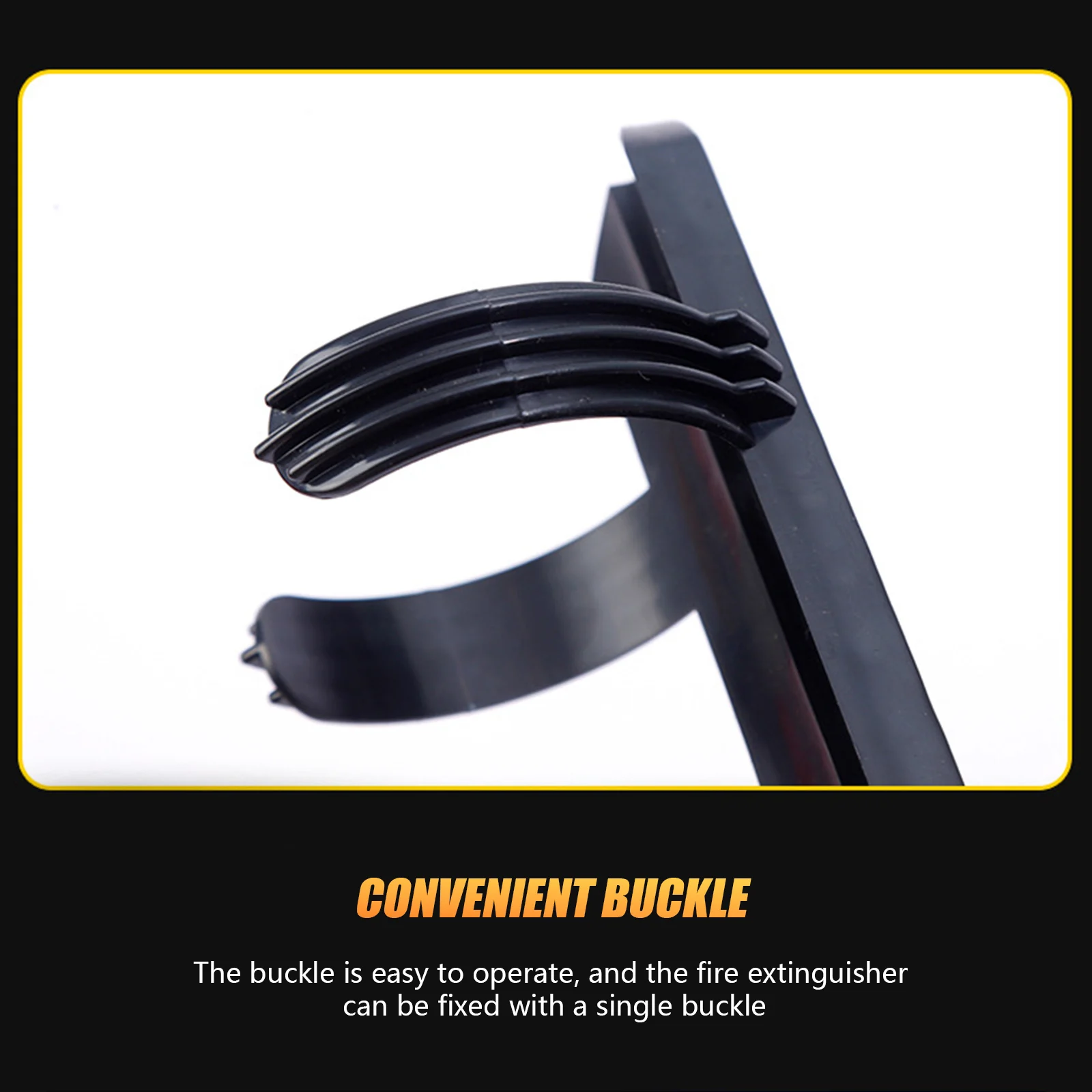Vehicle Emergency Fire Extinguisher Mount with Adjustable Strap