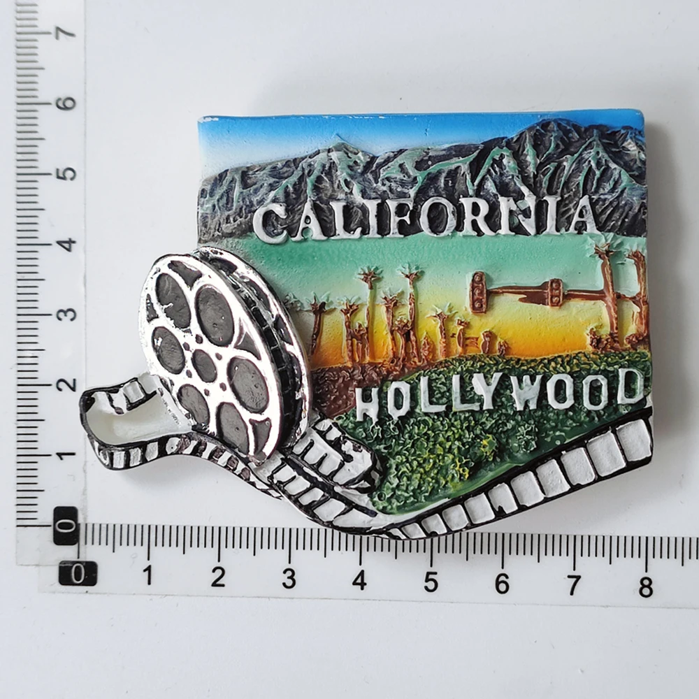Moiilvcla Magnete da frigorifero New York Stati Uniti souvenir da viaggio 3D decorazione per frigorifero adesivo magnetico collezione artigianale
