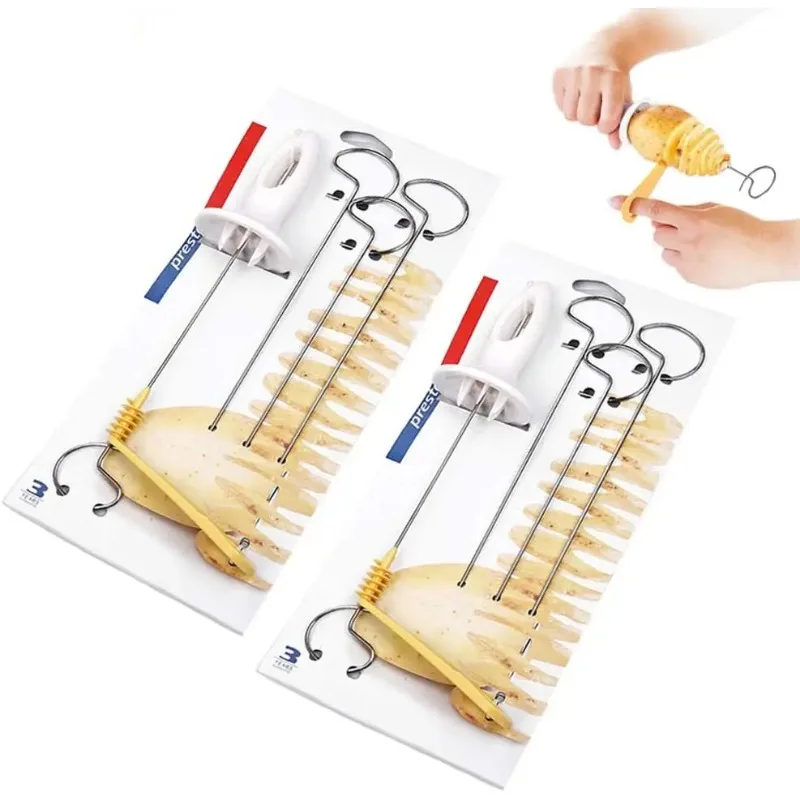 3 String Rotate Potato Slicer Twisted Potato Slice Cutter Spiral DIY Manual Creative Kitchen Gadgets Vegetables Spiral Knife vegetable slicer vegetable cutter potato slicer potato cutter food slicer