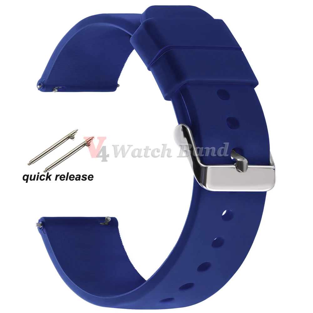 Premium Silicone Rubber Wrist Watch Band Strap – Versatile Colors and Sizes