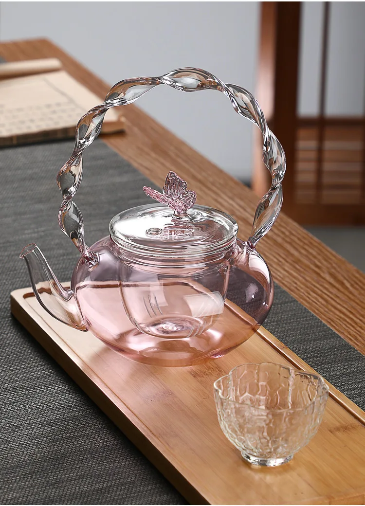 Title 13, Hochwertige Teekanne aus Borosilikatglas mit ge...