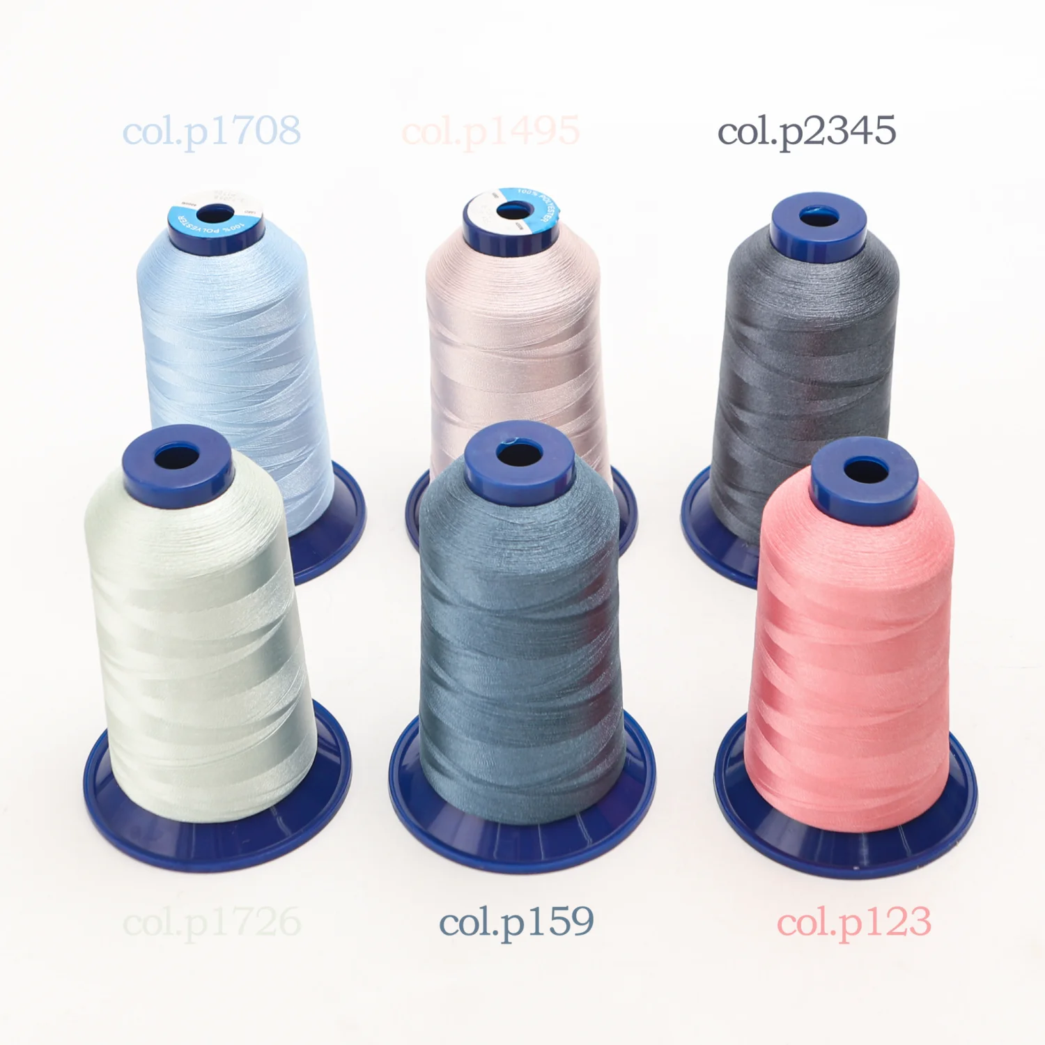 Fil à Broder Polyester 4000m RICHWORD - 40 WT Blanc - Pour Machines Domestiques & Industrielles - Résistant Lavage Décoloration