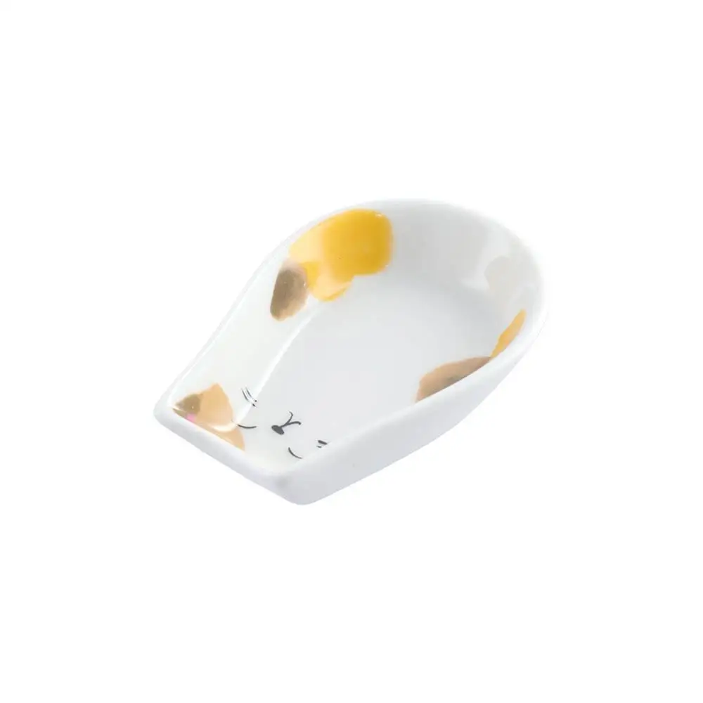 Description Picture 4 of itemCreative Kitten Shaped Kitchen Tableware Accessories Vinegar Mustard Seasoning Plate Fruit Snack Tray Dessert Dish Sauce Dish