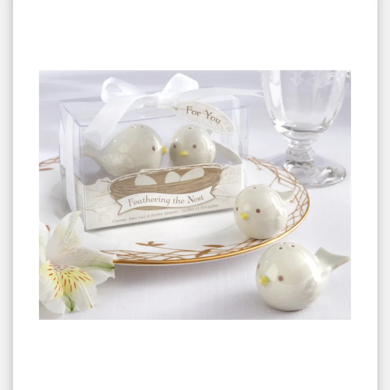 100set/lot=200pcs/lot+feathering The Nest Love Birds Salt And Pepper