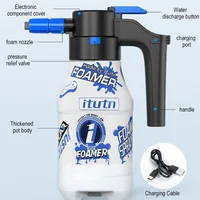 1.5L Foam Generator For Car Wash Electric Foam Sprayer 2600mAh Lithium Battery Foam Lance Car Wash Towel Foam Wash Endurance 2