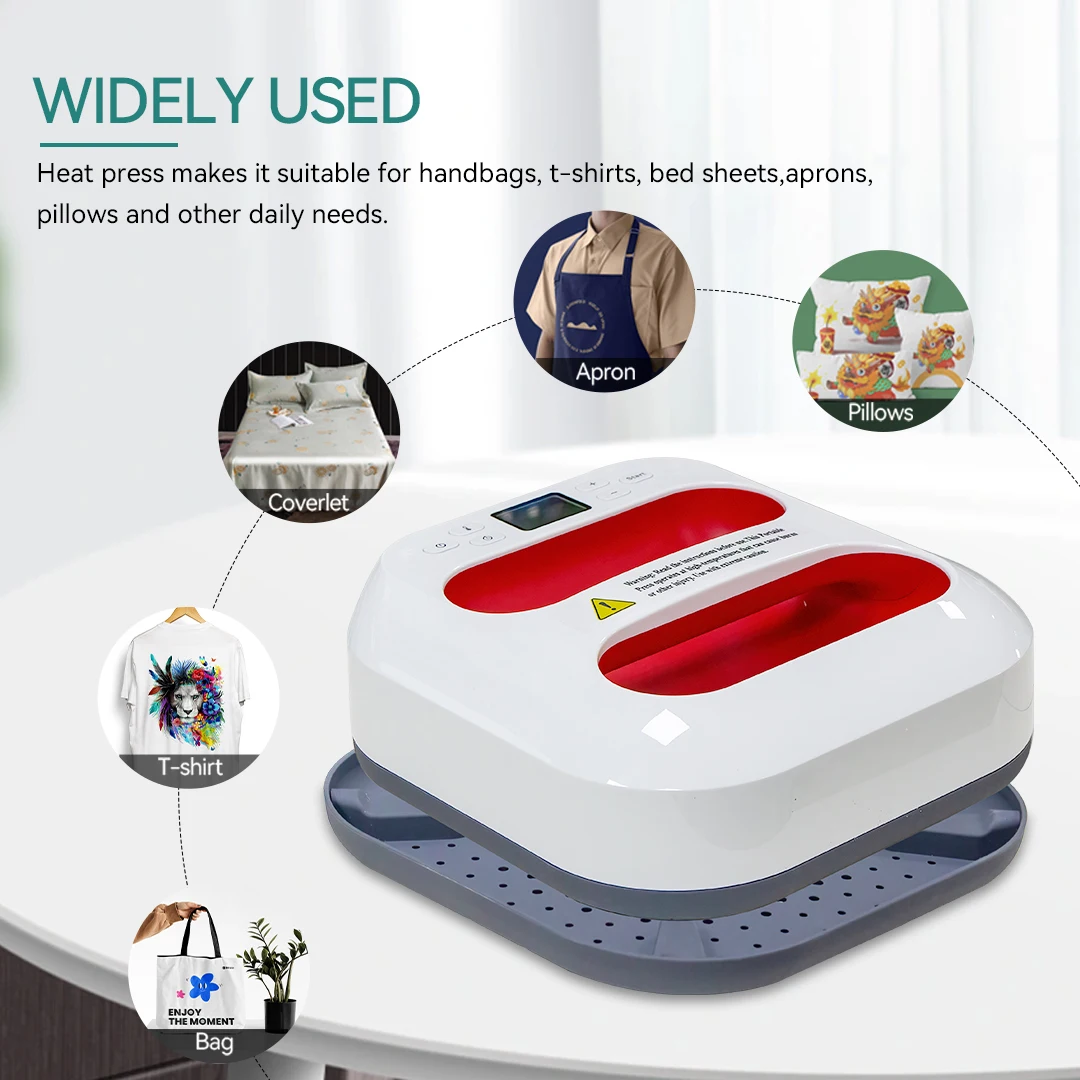 Easy Press Portable Heat Press Machine 110V/220V 9in x 9in Square