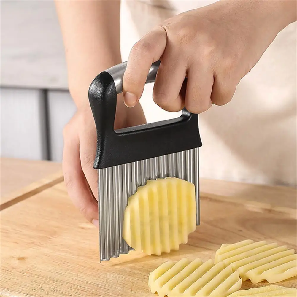 Dropship Wide Crinkle Cutter Stainless Steel Wave Cutter Cutting