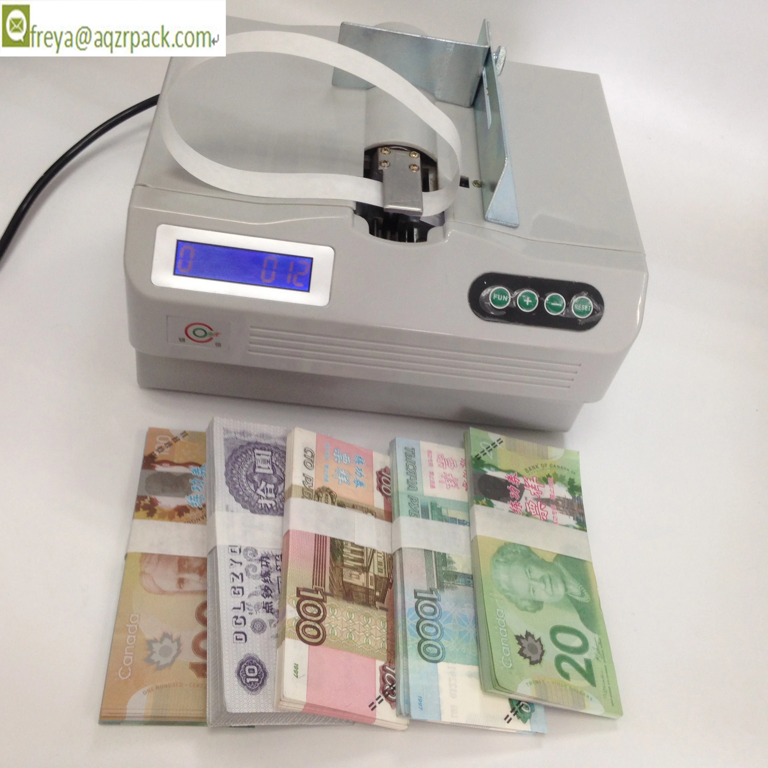 

Cash note bundling machine for 20mm kraft paper tape used