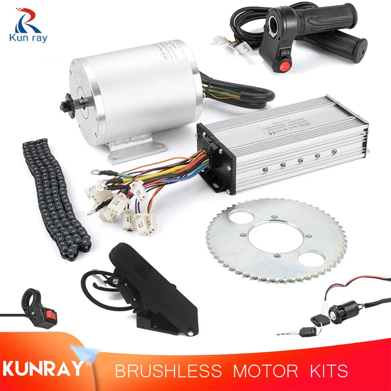 Controlador sin Escobillas para Bicicleta Eléctrica, Controlador sin Escobillas de 48 V/60 V/72 V 600 W, Controlador de Velocidad del Motor sin Escobillas de Onda Sinusoidal
