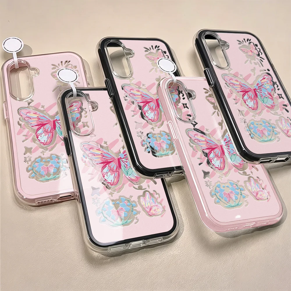 Elegant Black Butterfly Phone Case - Stylish Protective Cover