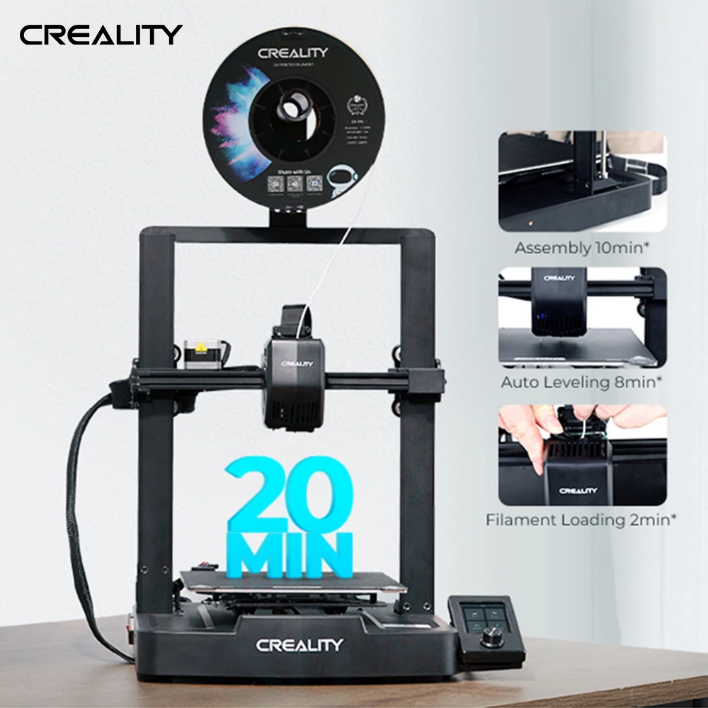 Creality Ender-3 V3 Se Stampante 3D 250 Mm/S Velocità Sprite Estrusione Diretta Livellamento Automatico Doppio Asse Z Iu Display Y Optica