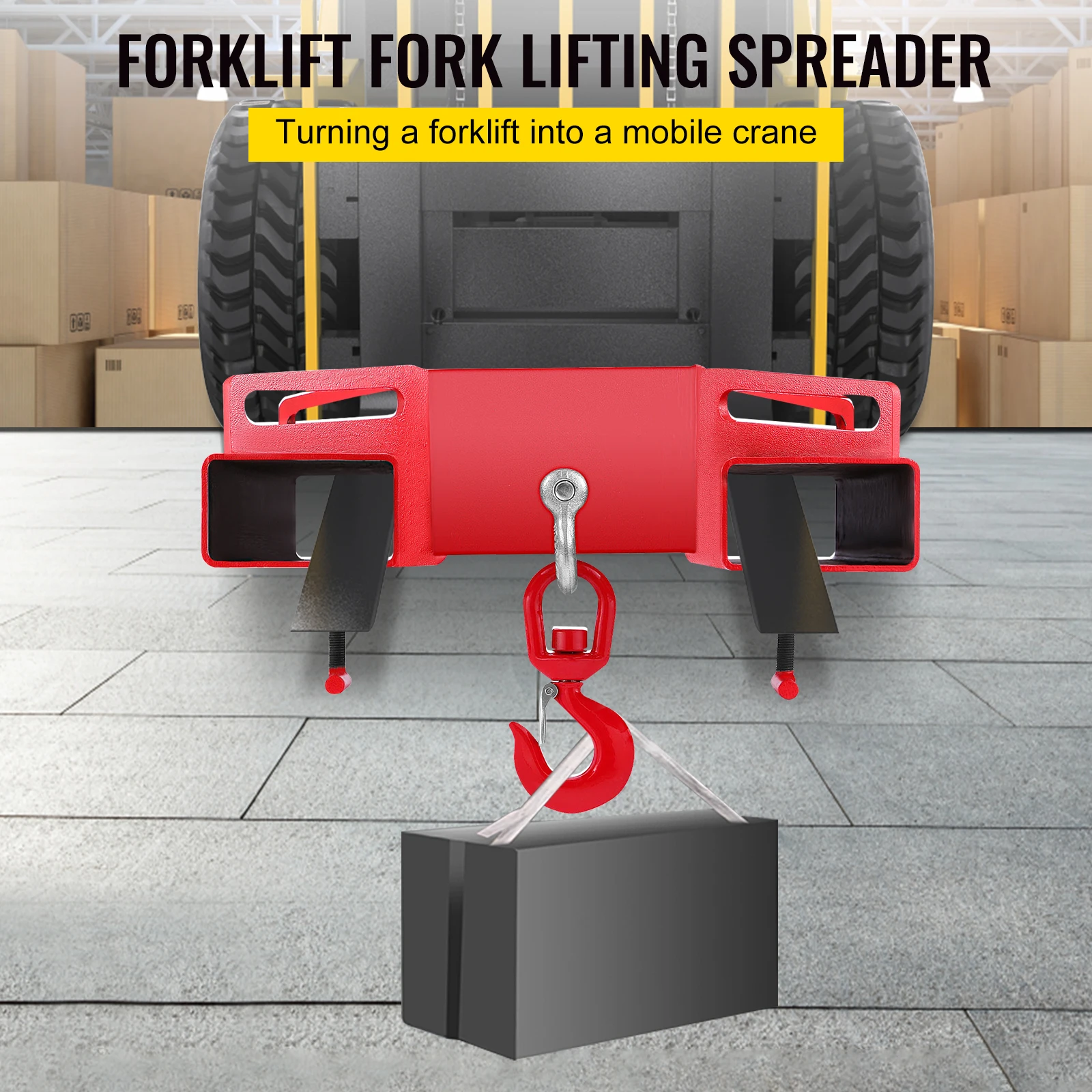Heavy Duty Carbon Steel Forklift Lifting Hook 3Ton
