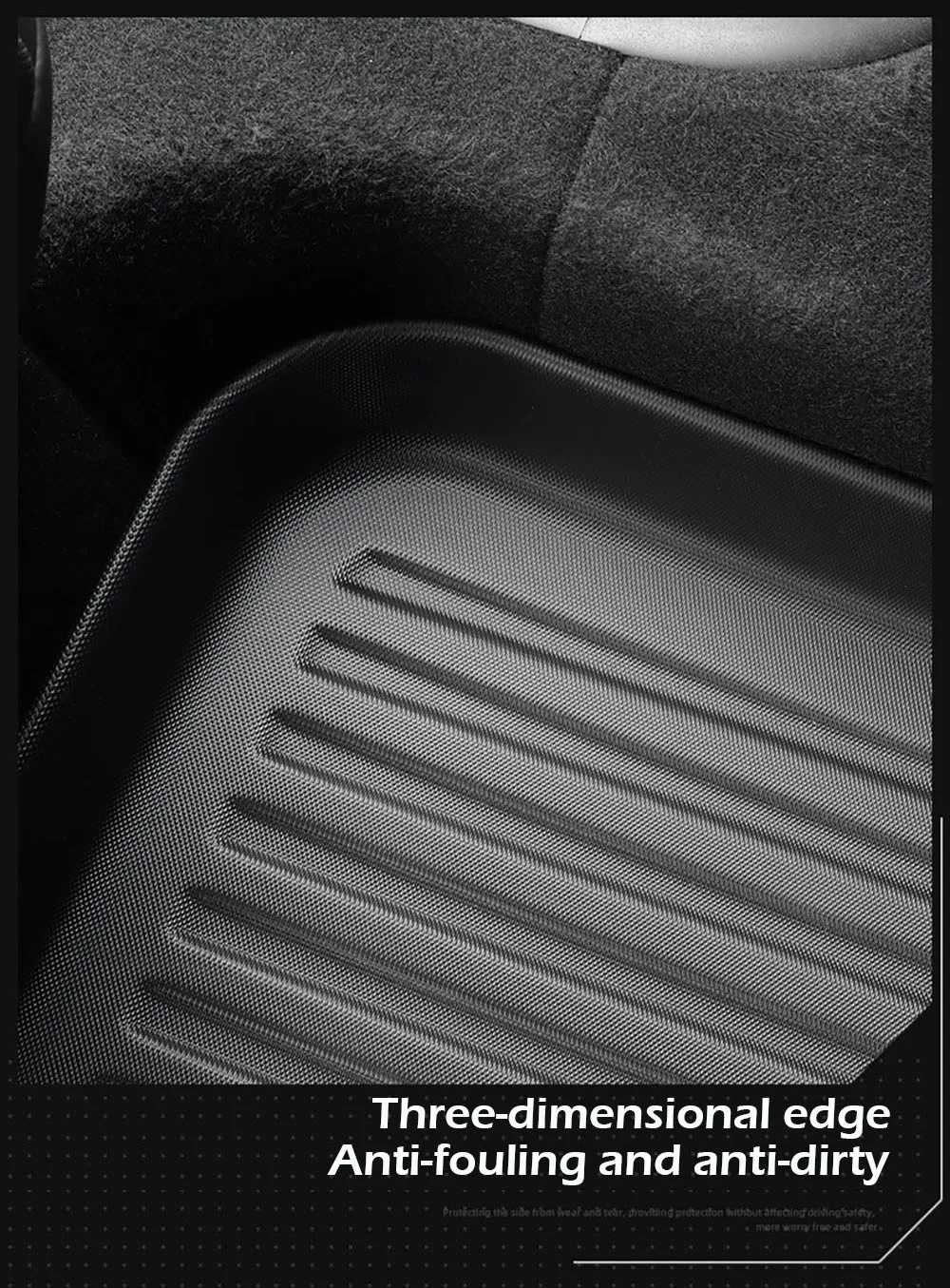 TPE Floor Mats with Carpet & Cargo Liner For Tesla Model Y Juniper Launch 2025 All Weather Non-slip Floor Trunk Backrest Mat