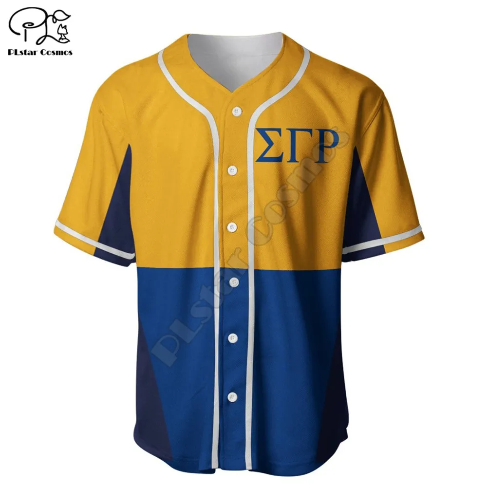 Sigma Gamma Rho Sorority 1922 Baseball Jersey Shirt 3D All Over Printed Shirts hip hop Tops 2