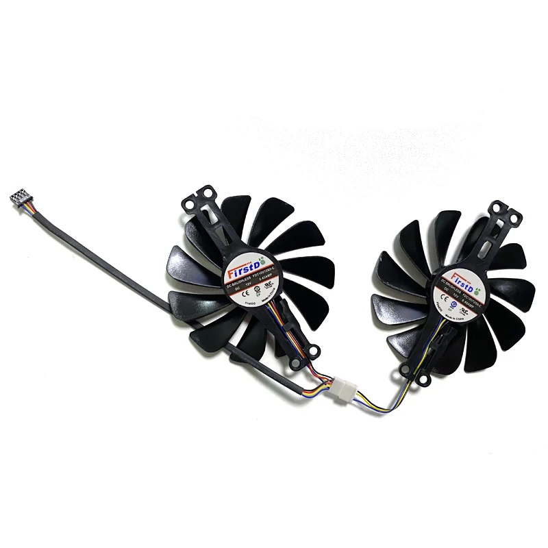 Ventilador de Refrigeração para Gaming Video Card Velocidadester Velocidadester Xfx rx 6600 Ventiladores xt Gpu Swft 210 rx 6600 xt rx 6600 8g Fdc10u12s9-c - Imagem 3